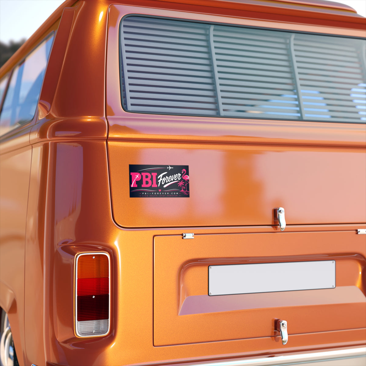 PBI Forever Pink Flamingo Bumper Sticker