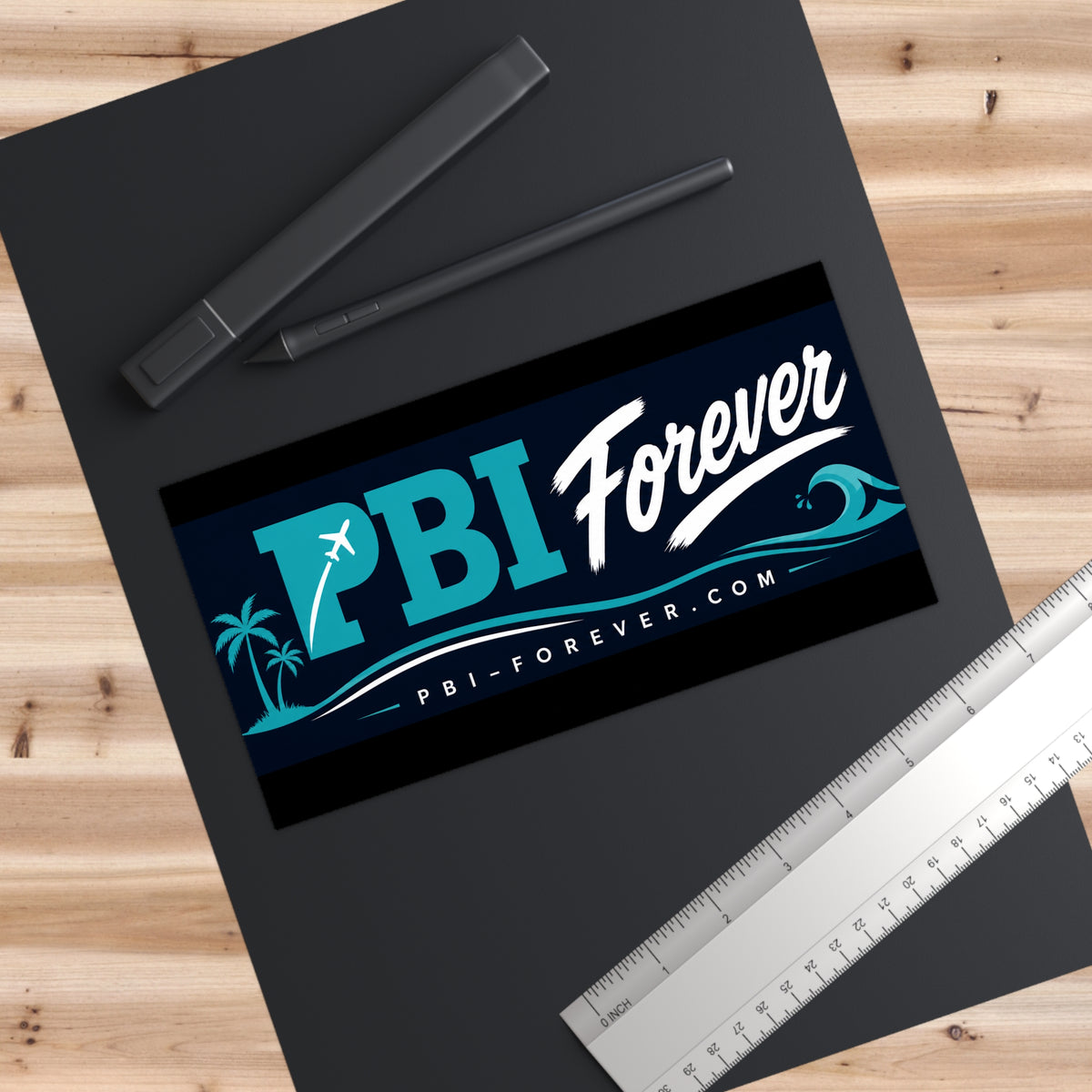 PBI Forever Coastal Surf Bumper Sticker